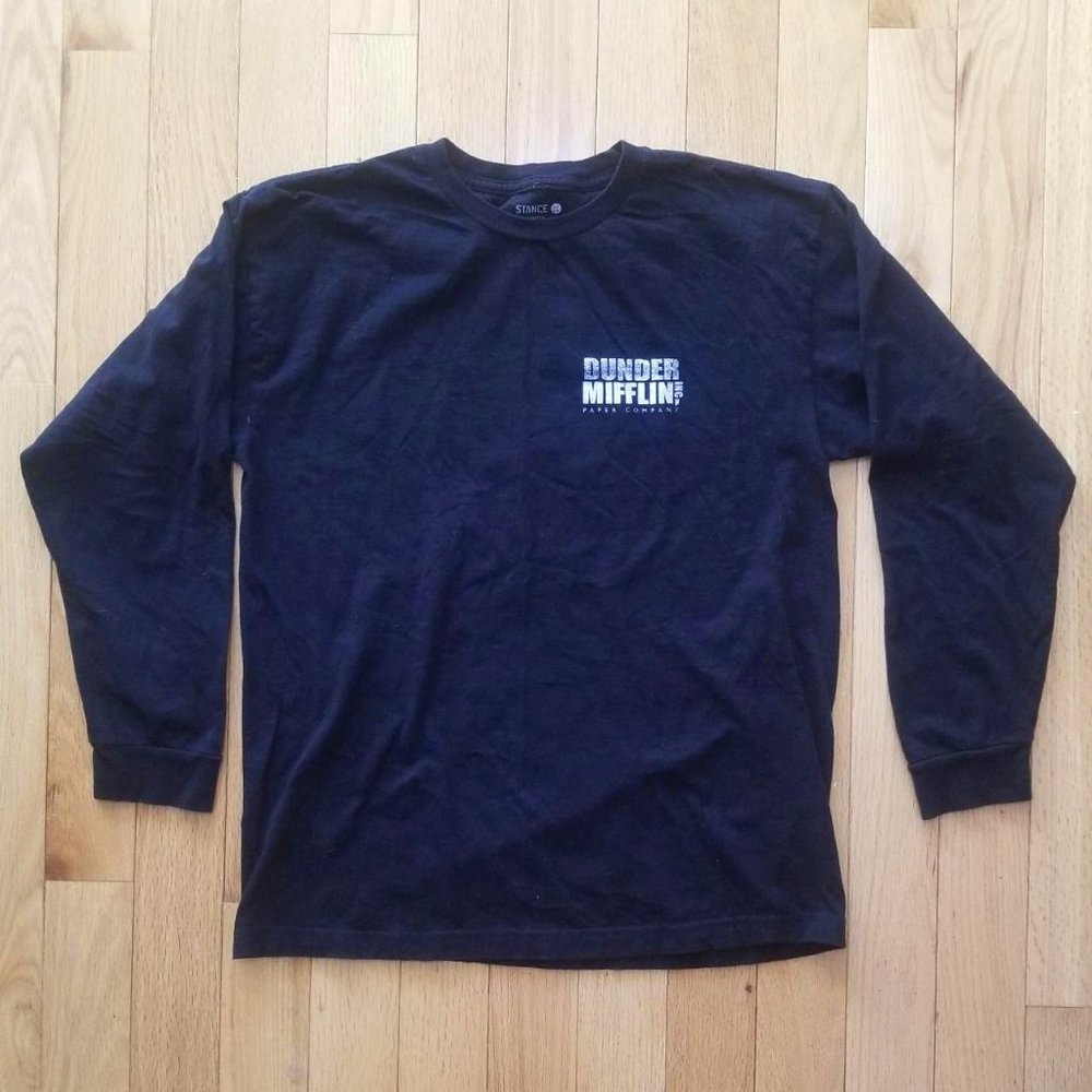 The Office x Stance collab long sleeve Dwight snakes shirt all gender size L